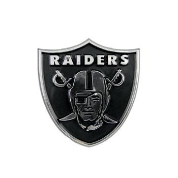 Las Vegas Raiders Molded Chrome Plastic Emblem