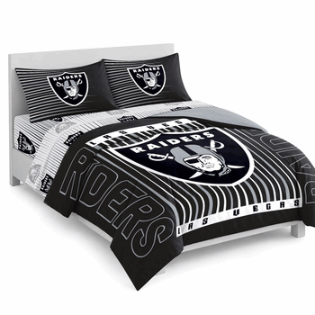 Las Vegas Raiders Momentum Bed In A Bag Queen