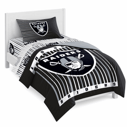Las Vegas Raiders Momentum Bed In A Bag Twin