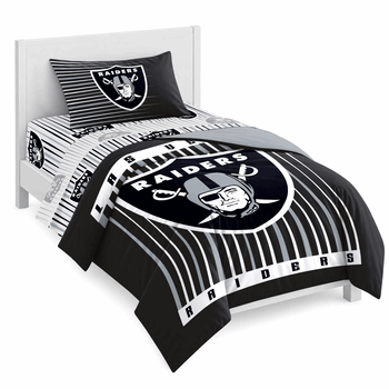 Las Vegas Raiders Momentum Bed In A Bag Twin