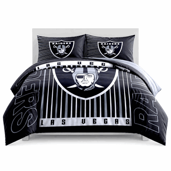 Las Vegas Raiders Momentum Bedding Comforter Set F/Q