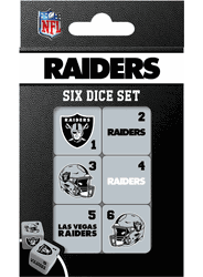 Las Vegas Raiders NFL Dice Set