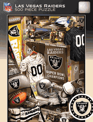 Las Vegas Raiders NFL Locker Room 500pc Puzzle