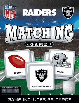 Las Vegas Raiders NFL Matching Game