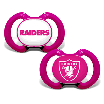 Las Vegas Raiders Pacifier 2-Pack - Pink