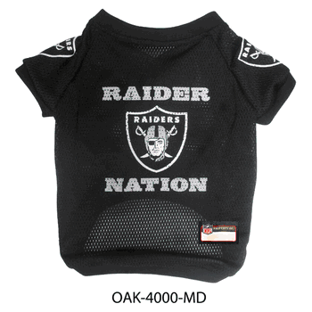 Las Vegas Raiders Pet Raglan Jersey - Medium