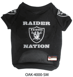 Las Vegas Raiders Pet Raglan Jersey Small