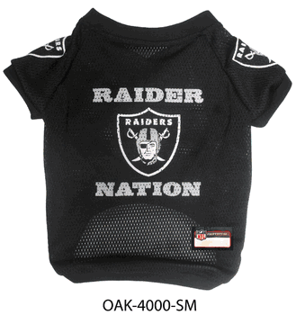 Las Vegas Raiders Pet Raglan Jersey Small
