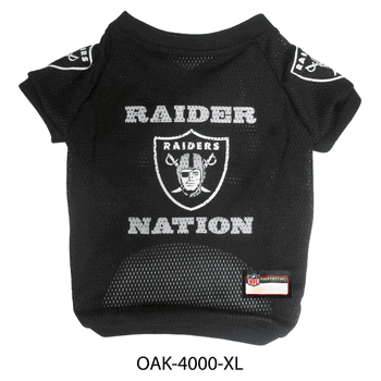 Las Vegas Raiders Pet Raglan Jersey X-Large