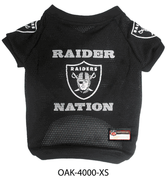 Las Vegas Raiders Pet Raglan Jersey X-Small