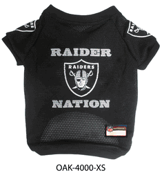 Las Vegas Raiders Pet Raglan Jersey X-Small