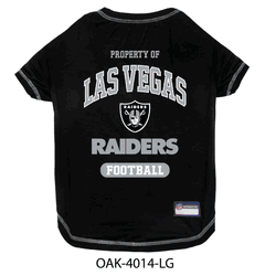 Las Vegas Raiders Pet Tee Shirt Large
