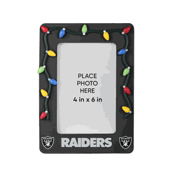 Las Vegas Raiders Picture Frame with Holiday Lights