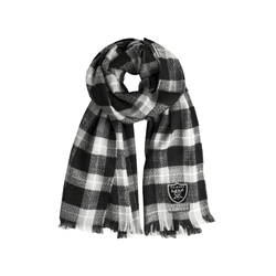 Las Vegas Raiders Plaid Blanket Scarf BL-GRY