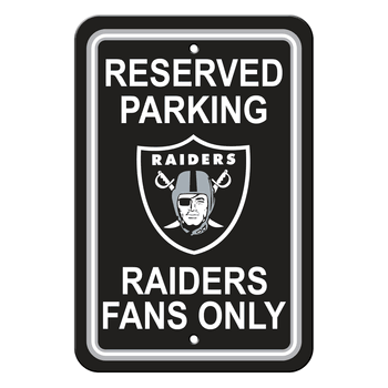 Las Vegas Raiders Plastic Parking Sign - Reserved Parking