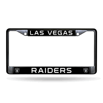 Las Vegas Raiders Primary Black Chrome Frame with Plastic Inserts 12