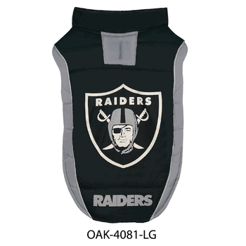 Las Vegas Raiders Puffer Vest Large