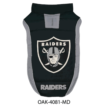 Las Vegas Raiders Puffer Vest - Medium