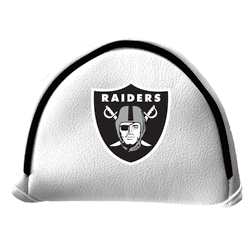 Las Vegas Raiders Putter Cover - Mallet (White)