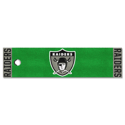 Las Vegas Raiders Putting Green Mat - 1.5ft. x 6ft., NFL Vintage