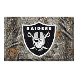 Las Vegas Raiders Rubber Scraper Door Mat Camo