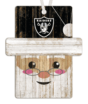 Las Vegas Raiders Santa Ornament