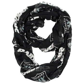 Las Vegas Raiders Sheer Infinity Scarf