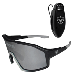 Las Vegas Raiders Shield Sunglasses with Visor Clip