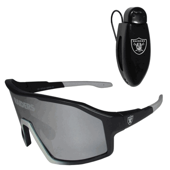Las Vegas Raiders Shield Sunglasses with Visor Clip