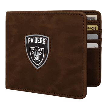 Las Vegas Raiders Shield Wallet - Brown