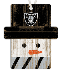 Las Vegas Raiders Snowman Ornament