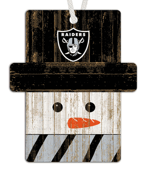 Las Vegas Raiders Snowman Ornament