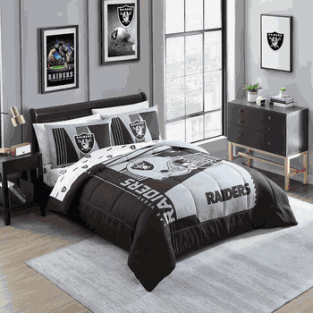 Las Vegas Raiders Status Bed In A Bag Full