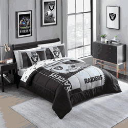 Las Vegas Raiders Status Bed In A Bag Full