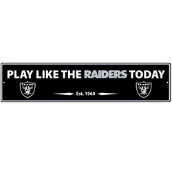 Las Vegas Raiders Street Sign Wall Plaque