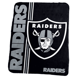 Las Vegas Raiders Stripe Classic Fleece Throw