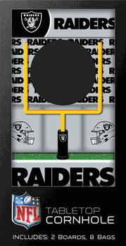 Las Vegas Raiders Tabletop Cornhole