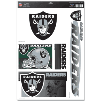 Las Vegas Raiders Ultra Decal 11in x 17in Multi Logo