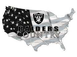 Las Vegas Raiders USA Shape Flag Cutout
