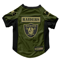 Las Vegas Raiders Valor Pet Stretch Jersey - Large