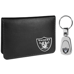 Las Vegas Raiders Weekend Bi-fold Wallet & Steel Key Chain