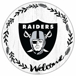 Las Vegas Raiders Welcome 12in Circle
