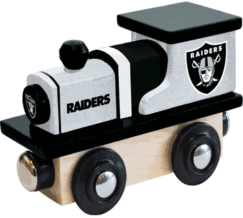 Las Vegas Raiders Wood Train Engine