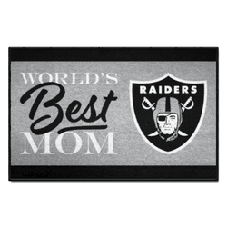 Las Vegas Raiders World's Best Mom Starter Mat Accent Rug - 19in. x 30in.