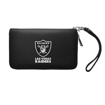 Las Vegas Raiders Zip Organizer Wallet Pebble BLCK