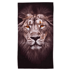 Lion Face Beach Towel 30x60 Inches