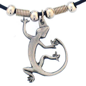 Lizard Adjustable Cord Necklace