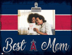 Los Angeles Angels 10" x 8" Best Mom with Stripe Clip Frame