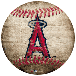 Los Angeles Angels 12" Baseball Shaped Sign