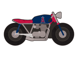 Los Angeles Angels 12" Motorcycle Cutout Wood Sign
